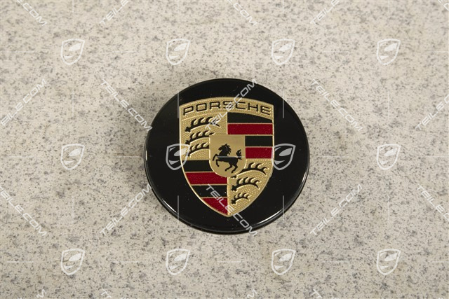 Central locking hub cap, black high gloss