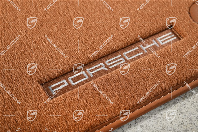Fußmatten / Fussmattensatz, Velours mit Befestigungsclip, Langer Radstand / Executive, Cohibabraun