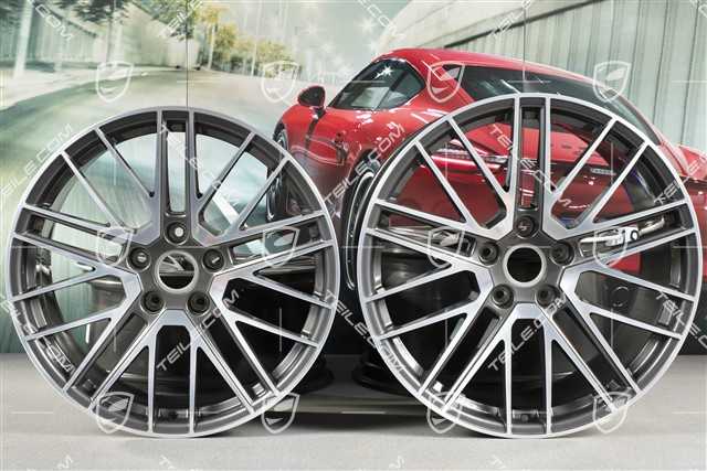 20+21" Felgensatz Turbo V, Felgen: vorne 9J x 20 ET41 + hinten 11,5J x 21 ET67