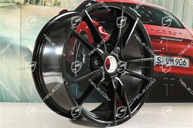19" Felge Carrera, 8,5J x 19 ET52,  in Schwarz Hochglanz