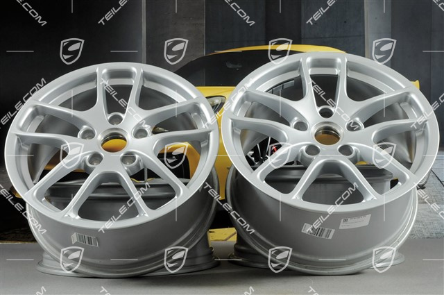 18-inch wheel rim set Cayman III, 8J x 18 ET57 + 9,5J x 18 ET49