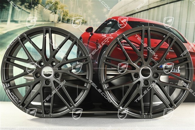21-inch wheel rim set RS Spyder Design, 11J x 21 ET49 + 9,5J x 21 ET46, Turbonite