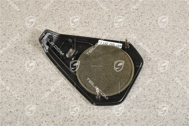 Cover dashboard trim, upper, Black