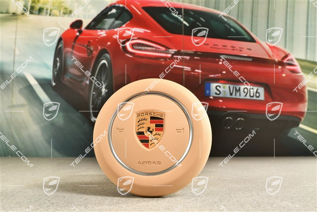 Steering wheel Airbag, leatherette, Luxor Beige