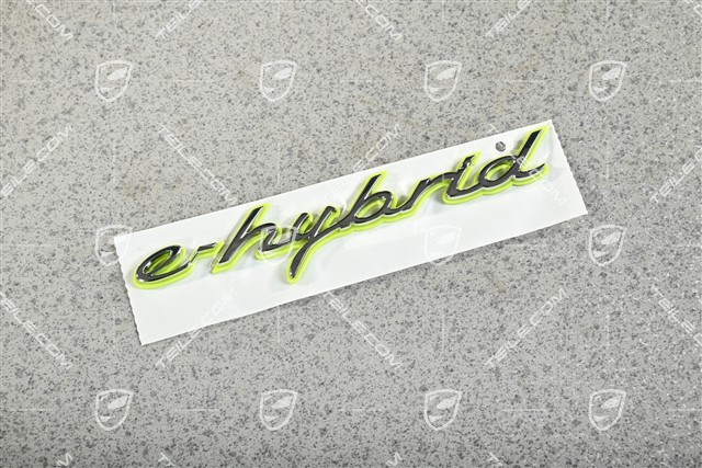 Lateral "e-hybrid" logo, L