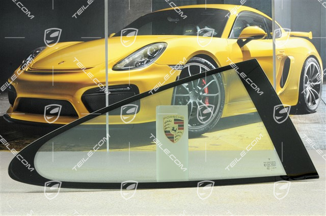 Rear quarter glass, Coupé, R Rear quarter glass, Coupé, R