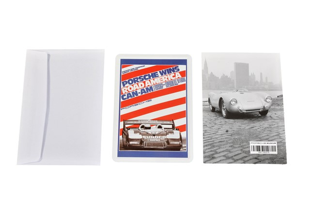 Porsche Museum  Porsche Blechkarte CanAm 917/30 10 cm x 15 cm