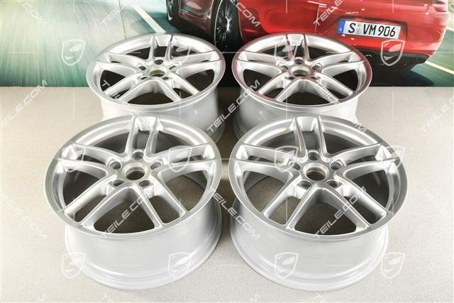 19" Komplet felg Panamera Turbo II, 10J x 19 ET61 + 9J x 19 ET60