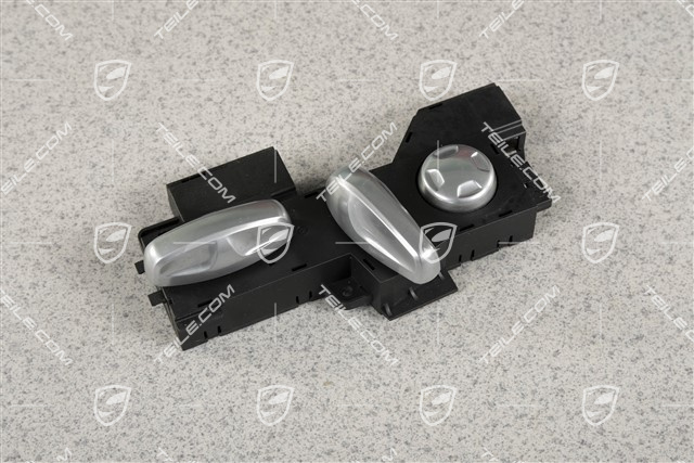 Switch, seat adjuster without memory, galvano silver, R