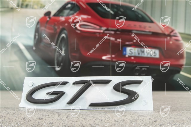 Badge / Emblem GTS, Silky gloss Black
