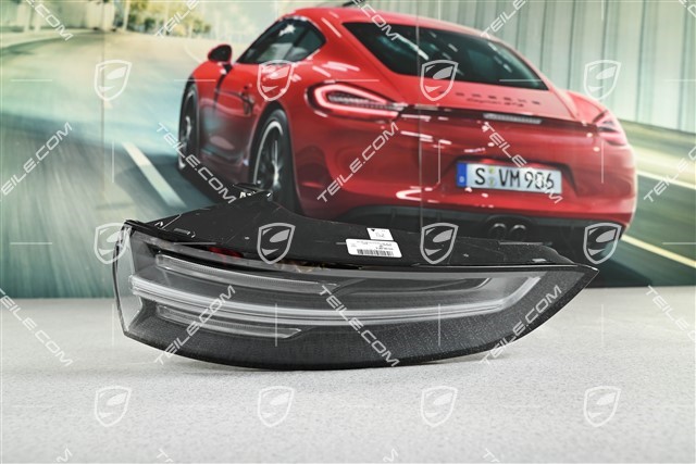 Lampa tylna, zewnętrzna, Exclusive, czarna, R