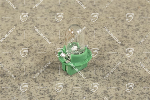 Instrument Panel / Dashboard Light Bulb 12V 3W / Green housing