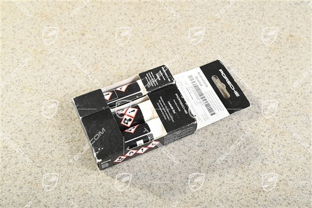 Paint touch-up applicator (Primer, base coat, Clear lacquer) Carrara White Metallic 2Y