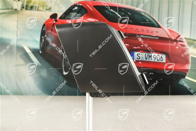Air inlet / duct / guide cover, lateral, Black matte, GTS / Sport Design Package, L