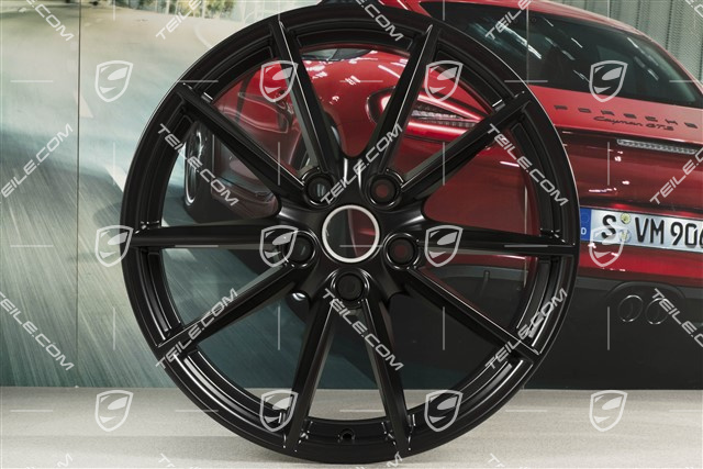 20" Felge Carrera S, 8,5J x 20 ET53 in Schwarz Seidenmatt