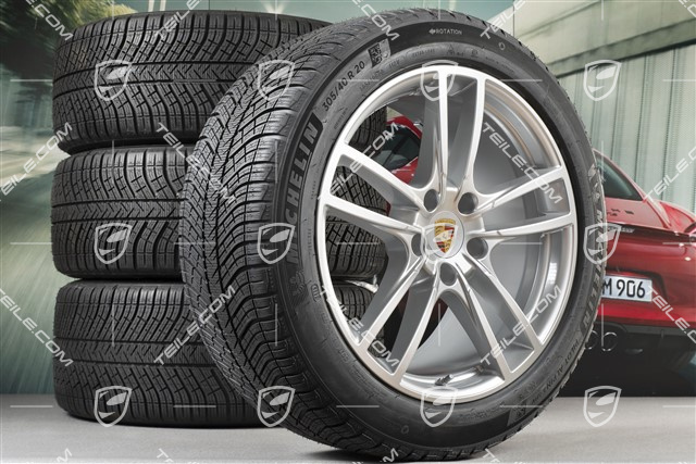 20-inch Cayenne COUPE Sport winter wheel set, rims 9J x 20 ET50 + 10,5J x 20 ET55 + Michelin winter tyres 275/45 R20 + 305/40 R20, with TPMS