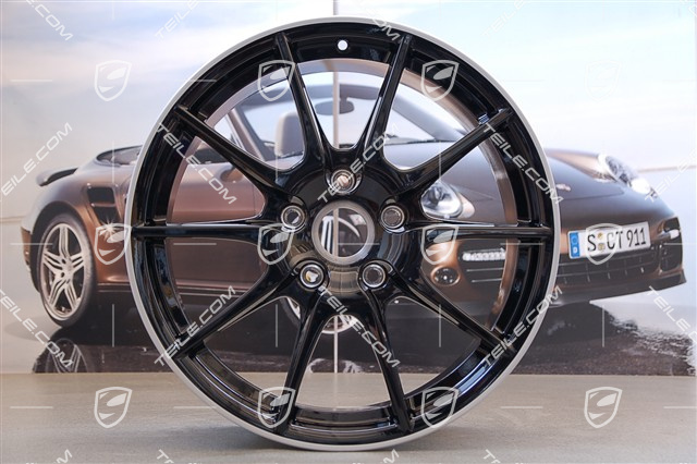 19" Boxster Spyder Felgensatz, Sondermodell Black Edition, schwarz, 10J x 19 ET42 + 8,5J x 19 ET55