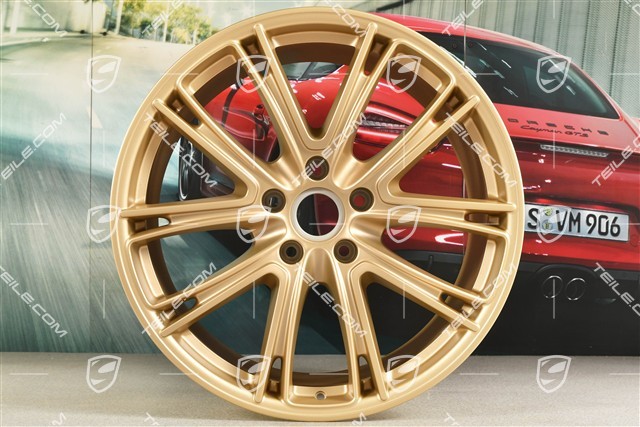 21" Felga Panamera Exclusiv, 11,5J x 21 ET69, Aurum satynowy półmat