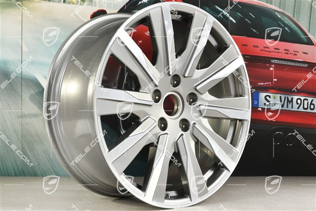 20" wheel rim Taycan Tequipment Design, 9J x 20 ET54, platinsilber