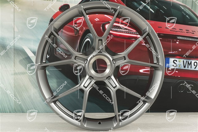 20"+21" GT3 Felgen Satz, 9,5J x 20 ET46 + 12J x 21 ET45, in Darksilver