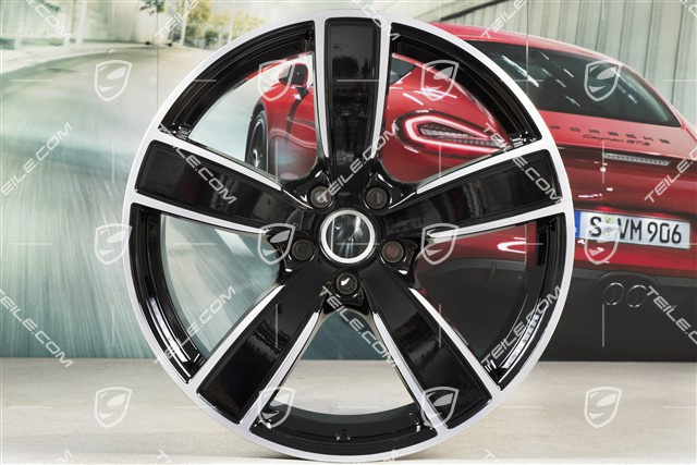 22" Felge Sport Classic, 10J x 22 ET48, schwarz hochglanz
