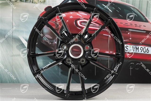 19+20" Felgensatz Carrera, Felgen: vorne 8,5J x 19 ET52 + hinten 11,5J x 20 ET67, schwarz hochglanz