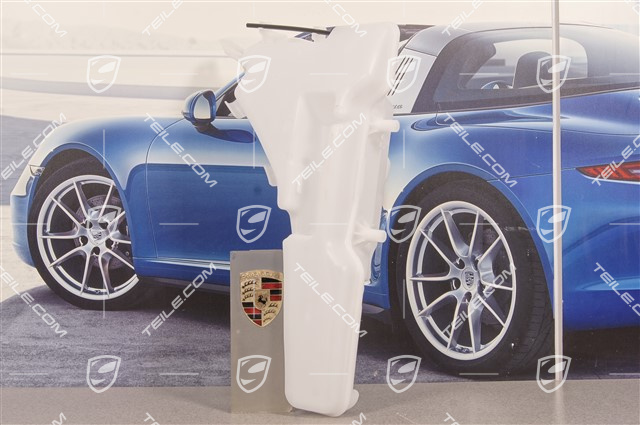 Windscreen washer system tank / reservior with headlamp washer system.