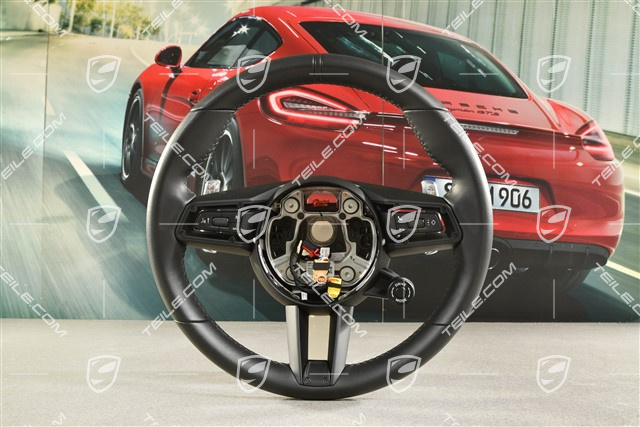 Multifunktionslenkrad, PDK, Leder, Schwarz