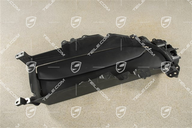 Radiator grille shutter / cooling air controls flap,ventilation grille, black matte, L