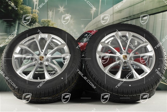 19-inch "Macan Design" winter wheels set, rims 8,5J x 19 ET21 + 9J x 19 ET21 + NEW Dunlop SP Winter Sport 4D winter tyres 235/55 R19 + 255/50 R19, with TPMS