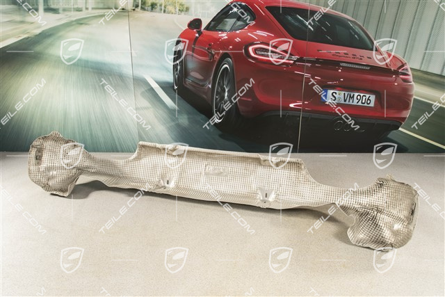 Heat protection, rear bumper