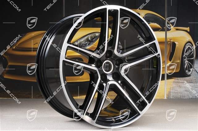 20-inch wheel rim "Macan Turbo", 10J x 20 ET19, CMS, Jet Black