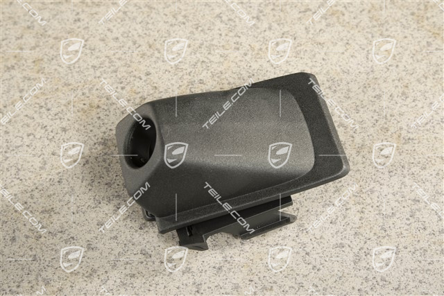 Front bumper cover trim for  Real Top View camera, Black matte