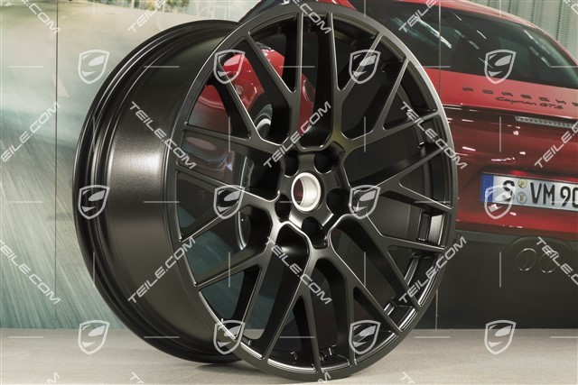 21" Felge RS Spyder Design, 9,5J x 21 ET27, schwarz seidenmatt