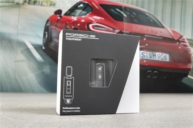 Key Case / Key pouch, leather, Black