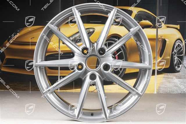 20+21" Felgensatz Carrera S, Felgen: vorne 8,5J x 20 ET53 + hinten 11,5J x 21 ET67, Brilliantchromlack