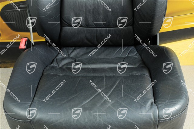 Sitz, manual einstellbar, heizung, Leder, Metropolblau, Raffleder, beschädigt, L