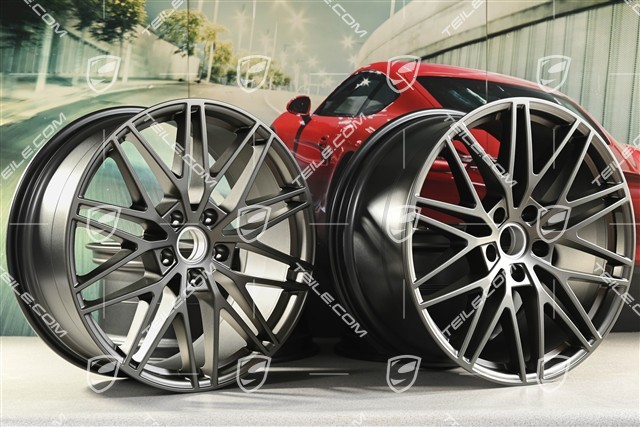 21-inch wheel rim set RS Spyder Design, 11J x 21 ET49 + 9,5J x 21 ET46, Turbonite