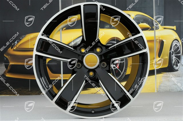 20" Komplet felg Carrera Sport, 8,5J x 20 ET49 + 11,5J x 20 ET56, głęboki czarny metalik