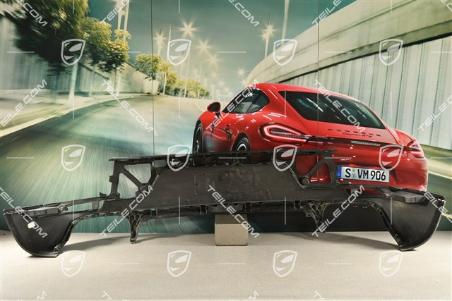 Rear bumper, lower lining, Black