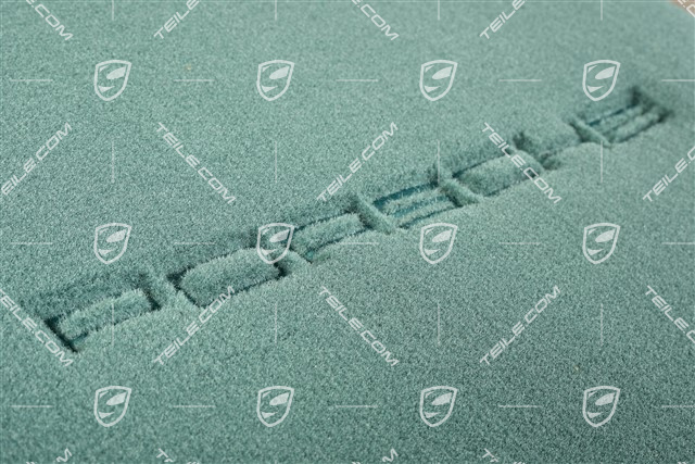 Fußmatten-Set, 2-teilig (996 und 986), Nephritegrün, UK-Version / RHD