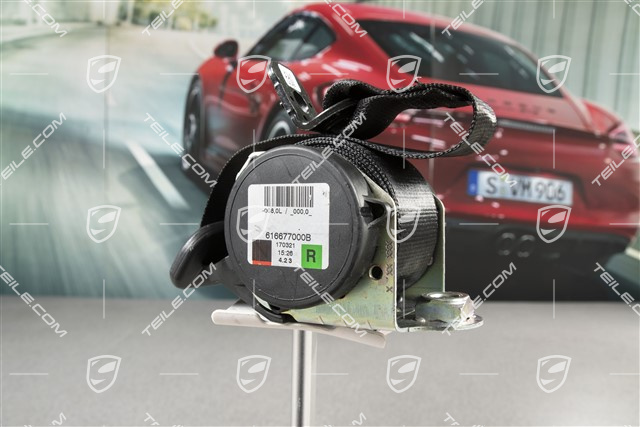 Sicherheitsgurt, hinten, Cabrio/Targa, schwarz, R