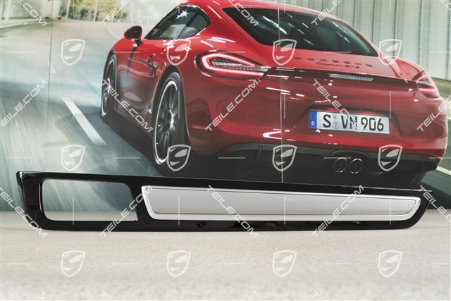 Blende, Tür, vorne und hinten, Aluminium gebürstet, R