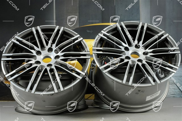20" Komplet felg Turbo III, felgi przednie 9,5 J x 20 ET 65 + tylne 11 J x 20 ET 68