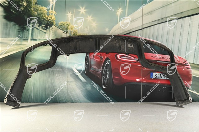 Spoiler rear, matt black (bad visual condition)