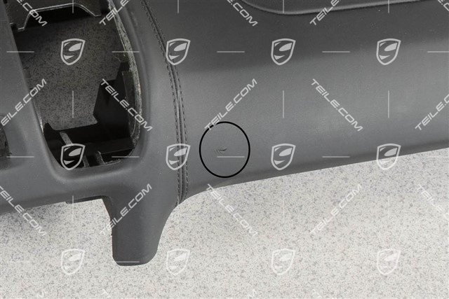 Dashboard, upper part, Leather black