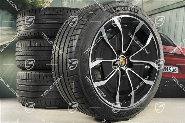 20-inch Turbo Aero Design summer wheel set, rims 9J x 20 ET54 + 11J x 20 ET60, Michelin summer tyres 245/45 R20 + 285/40 R20