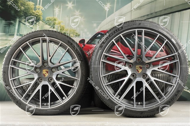 20/21-inch Turbo V winter wheel set, wheel rims 8,5J x 20 ET40 + 11J x 21 ET66 + NEW Michelin winter tyres 245/35 R20 + 305/30 R21