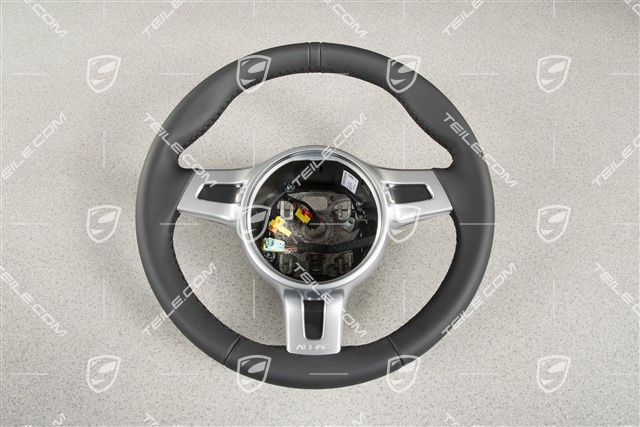 Steering wheel, SPORT DESIGN, manual transmission, Leather Black