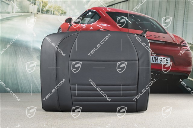 Back seat backrest, leather, metropole blue, Coupe, L